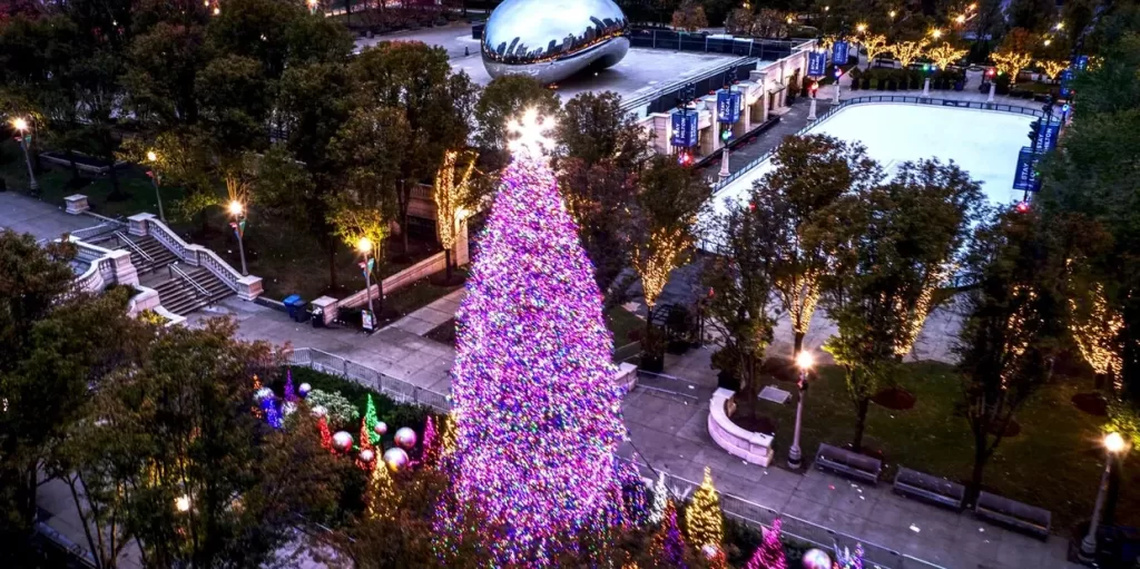 chicago christmas lights tour