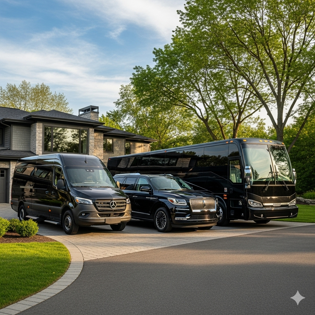 Darien Limo Service with Luxury Black Cars